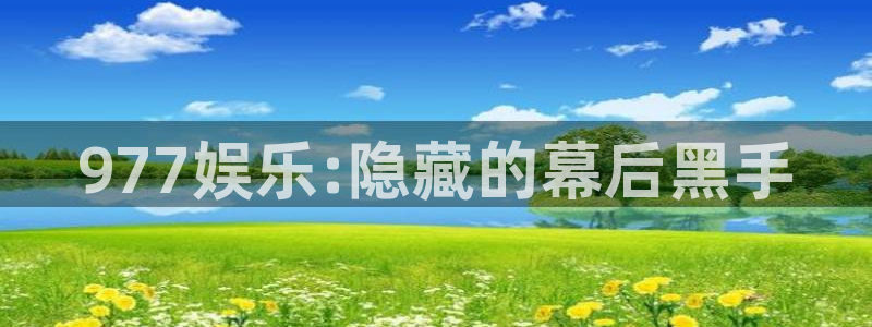杏宇app官网：977娱乐:隐藏的幕后黑手